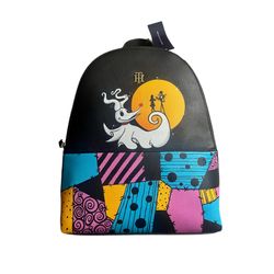Tommy Hilfiger Nightmare before Christmas - Jack and Sally - Patchwork - Handpainted Backpack