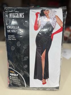Disney Villains Cruella De Vil Adult Costume Size L