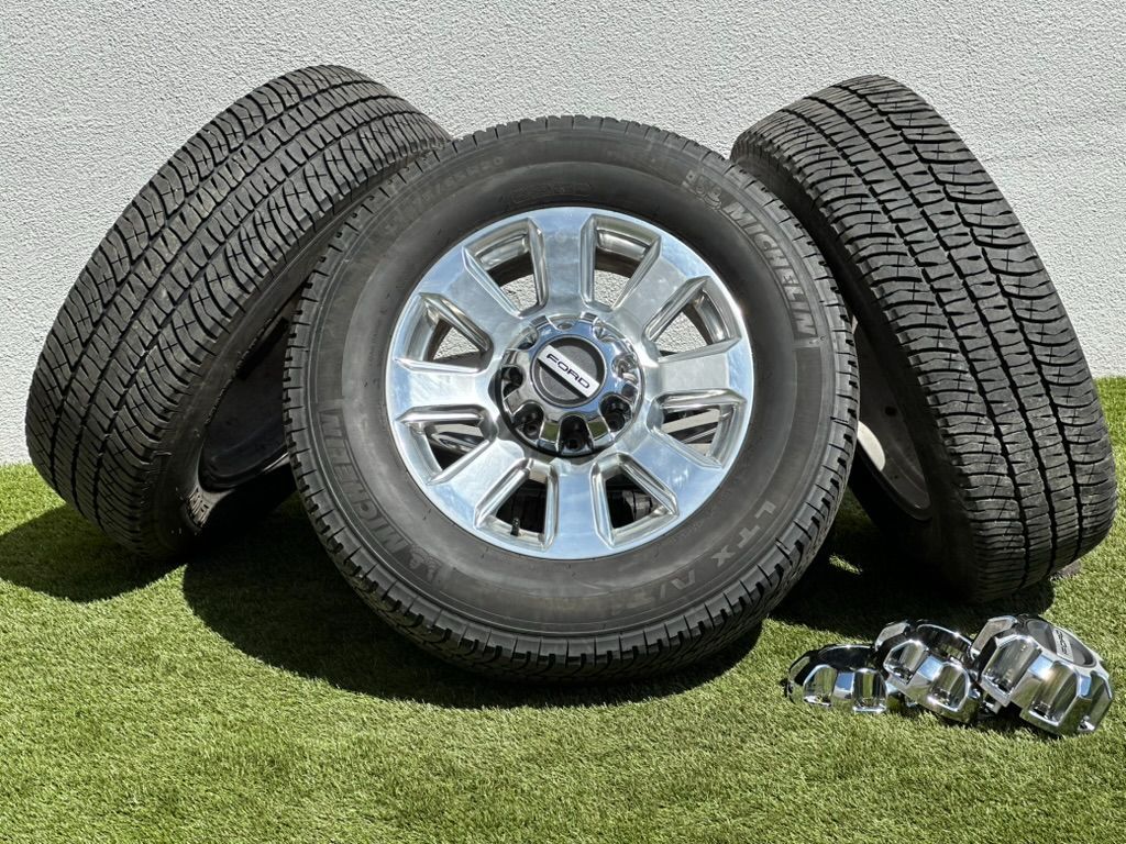 20” Ford F-250 Platinum wheels 8 lug rims F-350 All Terrain tires FX4 8x170 F250 Michelin F350