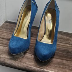 Blue Dressy Heels