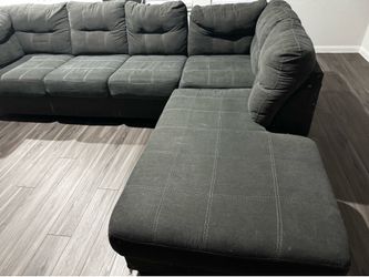 Large gray sectional