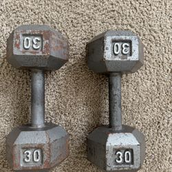 Cast Iron Dumbbell (30lbs)