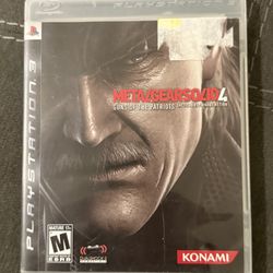Metal Gear Solid 4 PS3 (Sony PlayStation 3) Complete with Manual - Great Disc