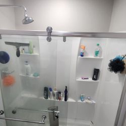 Full Shower With Glass Door