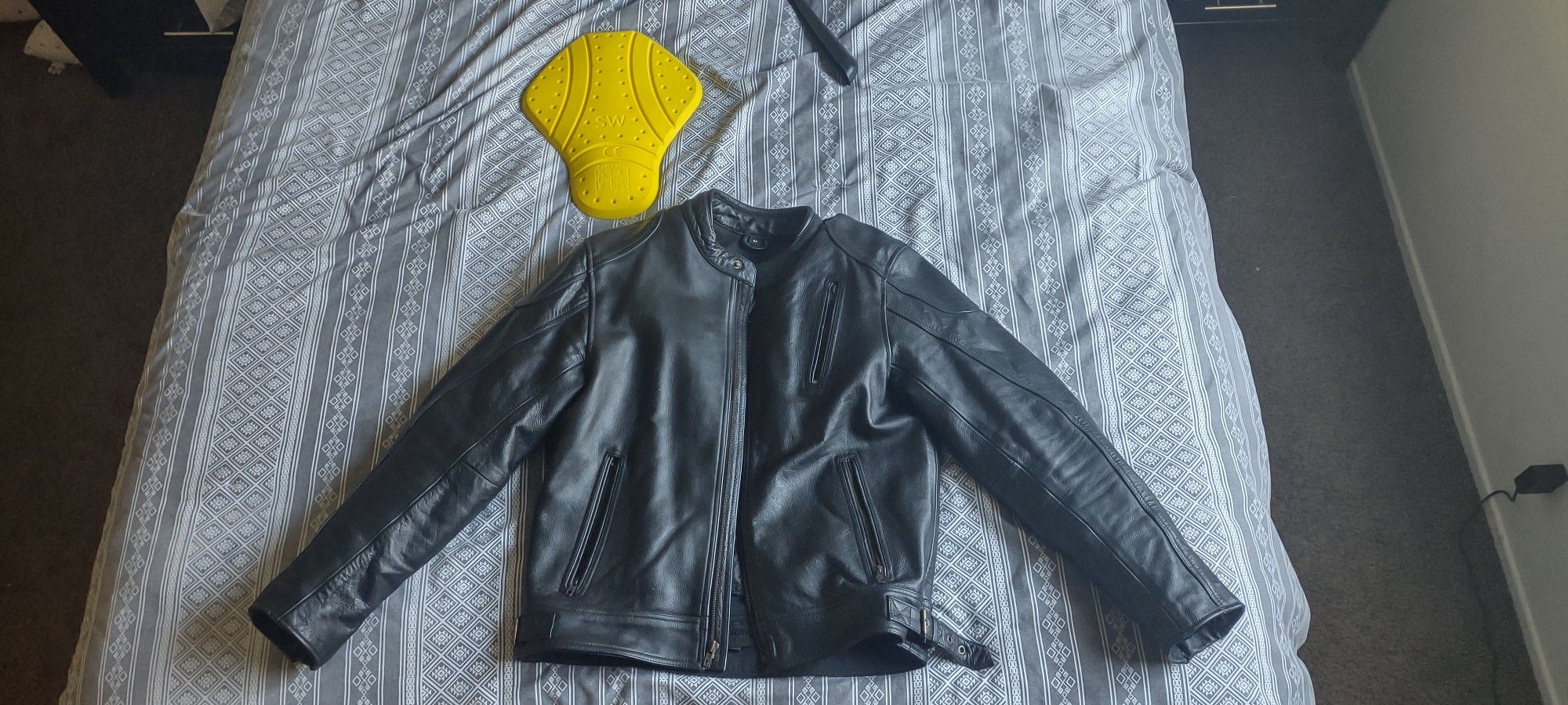 Leather Motorcycle Jacket Medium