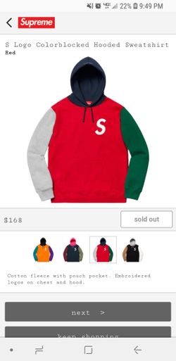 Supreme Colored Blocked Hoodie