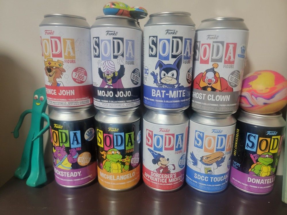 SODA Character Collector Cans
