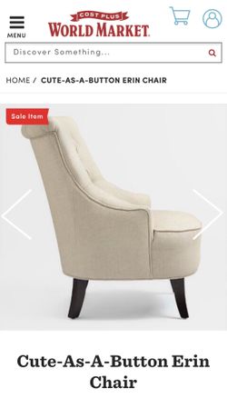 2 World Market Accent Chairs sold as set Cute As A Button for