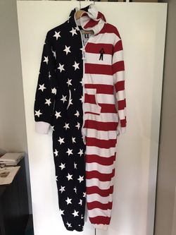 American Flag Onesie Size XL
