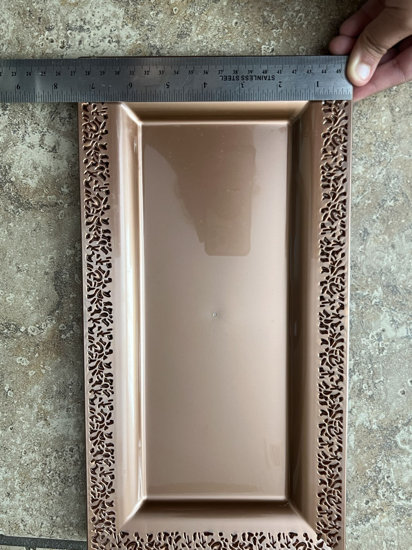 Gold Rose Serving Tray