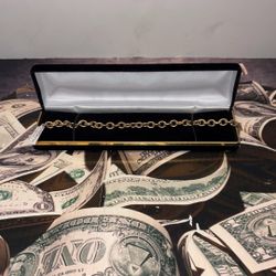 34620-1 10KYG CIRCLE ROPE LINK BRACELET 