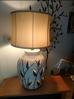 Vintage Hand Painted Glazed Ceramic Lamp PRICED TO SELL!!