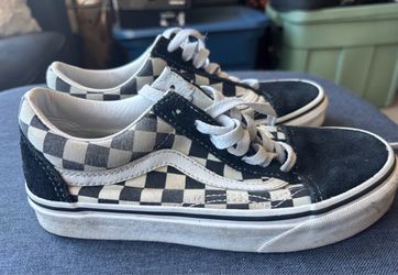 Vans Old Skool Checkerboard Low-Top Sneakers