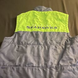 Seattle Seahawks reversible puffer vest 