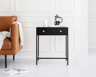 Metal Nightstand Pair