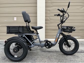 Brand New MeetOne Breeze Pro 2.0 Full Suspension Fat Tire Electric Trike Meet One