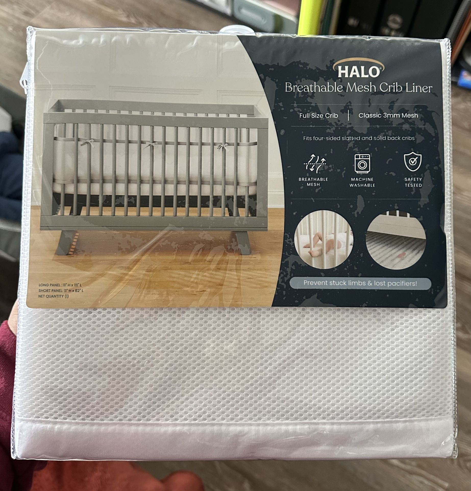 mesh crib liner