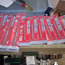 New in packages Drill bits half price