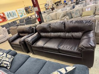 Austin Chocolate 3 Pc Set Sofa, Chair and Ottoman all 3 pieces while they last!!