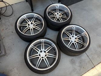 Work Varianza T1S 19x9.5 -5 19x10.5 -11 Staggered JDM Real Wheels 5x114.3 With Tires