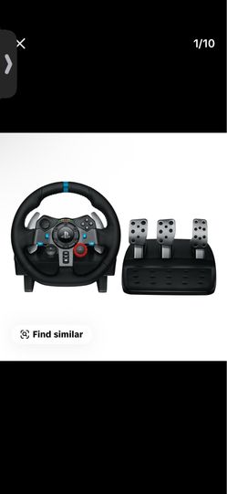 Logitech G29 Driving Force Game Racing Wheel and Floor Pedals - Real Force Feedback, Stainless Steel Paddle Shifters, Leather Grip Handle, USB-Connect