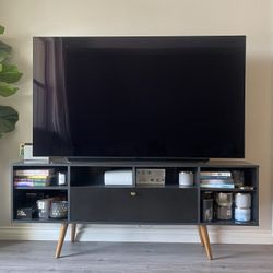 Media Console Black/ Brown 