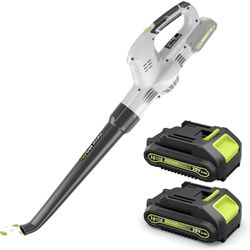Brand New Lightweight Handheld Cordless Leaf Blower with 2 Rechargeable Batteries 