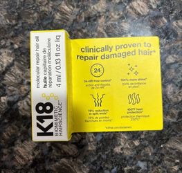 NEW K18 BIOMETRIC MOLECULAR REPAIR HAIR OIL $5!