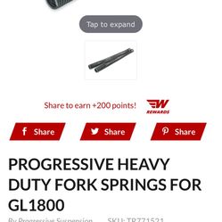 Gold Wing PROGRESSIVE HEAVY DUTY FORK SPRINGS FOR GL1800