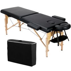 84 Inch Adjustable 2 Fold Salon Bed