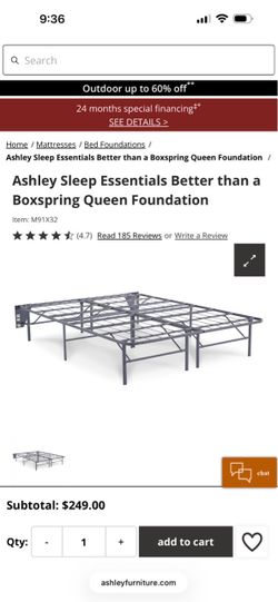 Metal Bed Frame Queen - brand new
