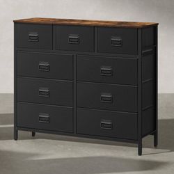 9 Drawer Dresser with Fabric Drawers