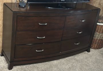 Brown Dresser and nightstand