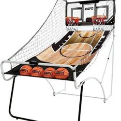 Foldable Arcade Basketball Game with 4 balls + 4  FREE mini basketballs