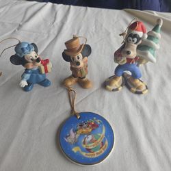 Vintage Disney Christmas Ornaments 