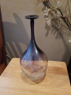 Glass Elongated Vase