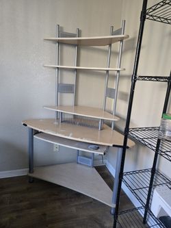 Corner Desk With Shelves