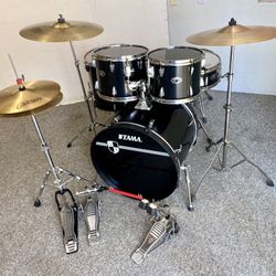 Tama Imperialstar Complete Adult Drum Set Yamaha double pedal & 2 leg hihat Meinl Cadeson Cymbals & Throne 22 12 13 16” $475 Cash In Ontario 91762