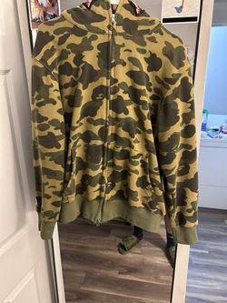 GREEN CAMO BAPE JACKET