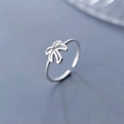 Sterling Silver Palm Tree Ring