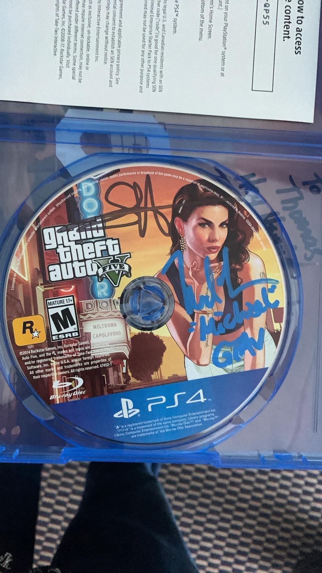 Autographed GTA 5