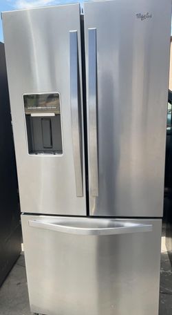 Whirlpool 3 Door Stainless Steel Refrigerator Fridge

