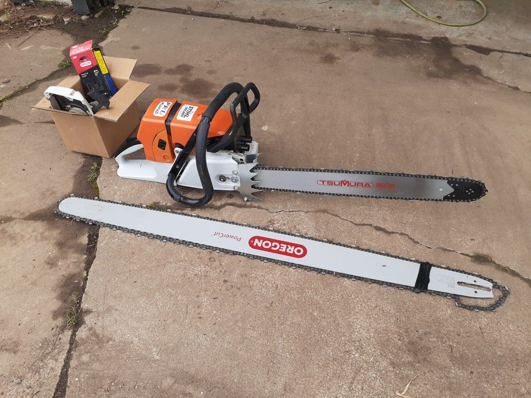 MS 660 Chainsaw W/ Alaskan Mill And Extras