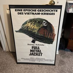 Original 1987 Full Metal Jacket Movie Poster 