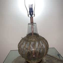 Antique Glass Lamp 