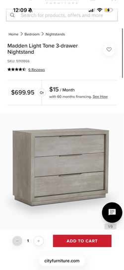 Madden 3 drawer nightstand/ 2 makes full size dresser