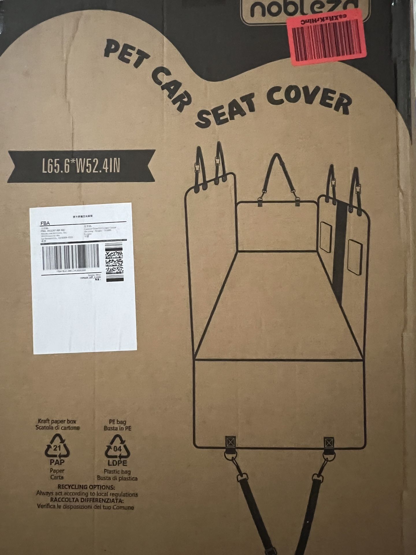 Pet Car Seat Cover