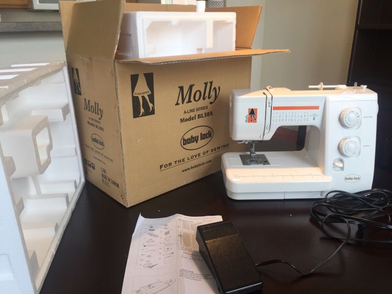 Baby lock Molly A-line series Model BL30A Sewing Machine