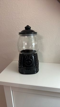 Target black and clear gumball machine candy jar