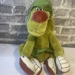 Vintage 1997 Marvin Martian K9 Green Plush Dog - Looney Tunes & Ace